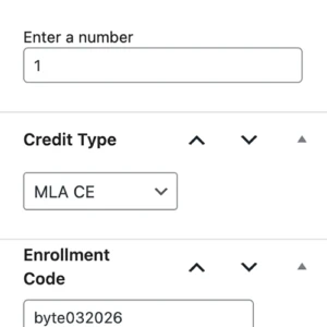Custom Credit Types