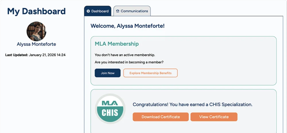 Non-Member Dashboard w/Specialization