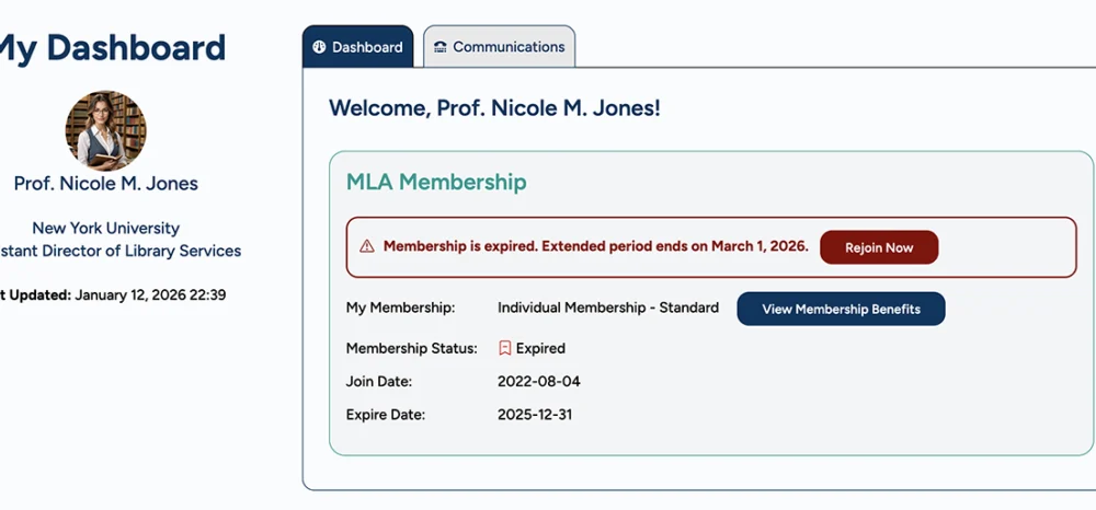 Expired Member Dashboard