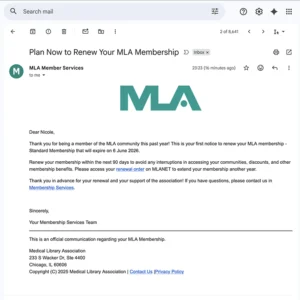 Pre-Renewal Reminder