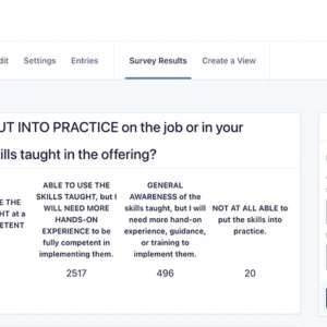 Survey Results Backend View