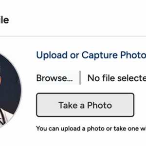 Profile Photo Upload / Capture