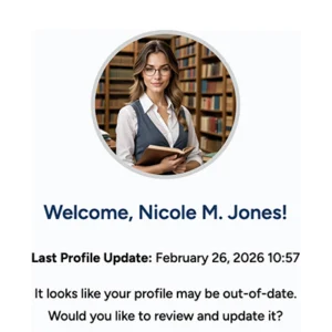 Profile Update Reminder