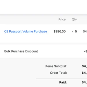 Order with Member Bulk Discount